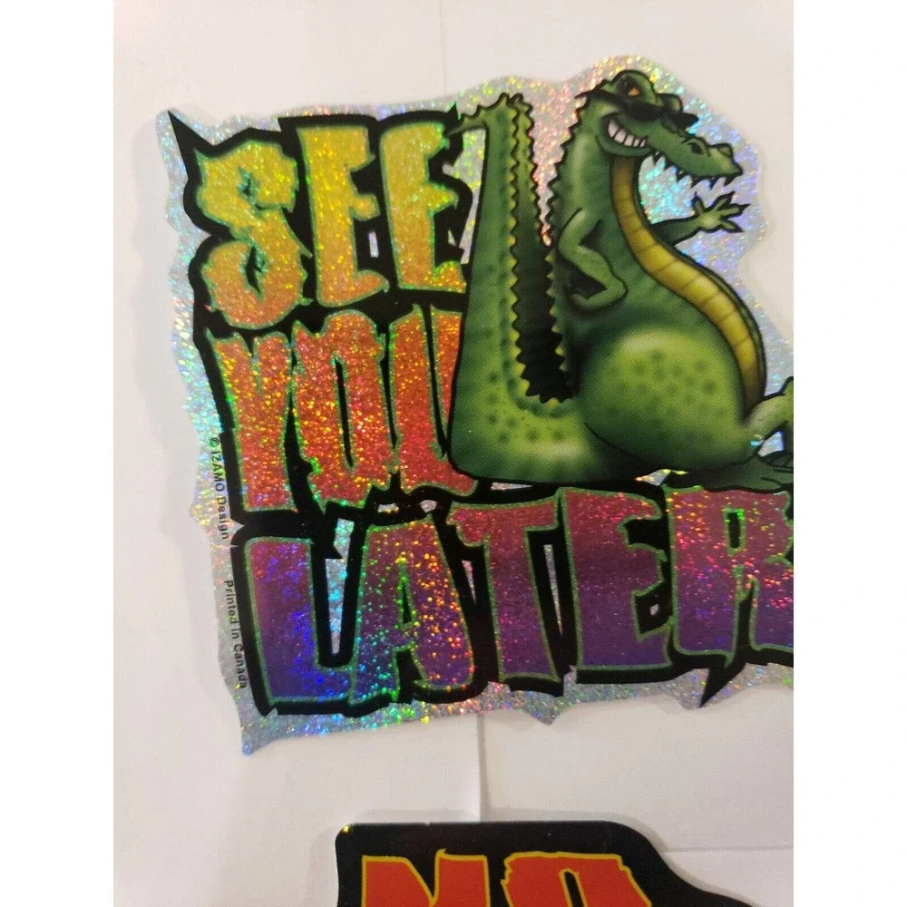 90s y2k vintage vending machine stickers Prism Cool Animal complete set of 9